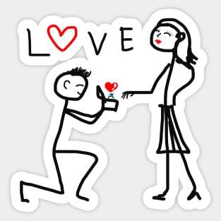 Marry me Sticker